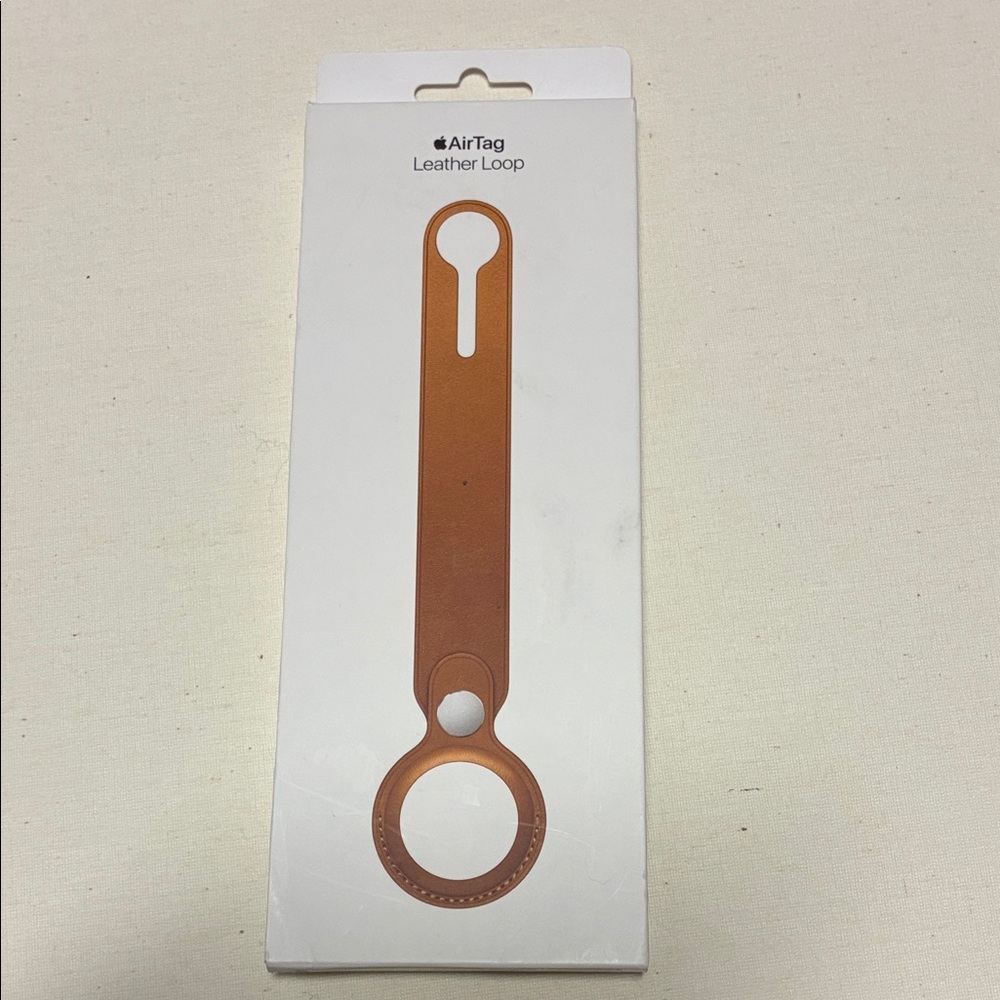 Apple AirTag Leather Loop in Tan